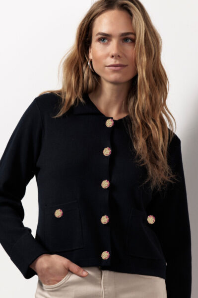Studio Anneloes | Vest | Kenzie Cardigan / Dark Blue