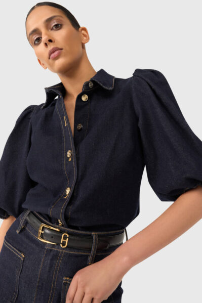 Janice | Blouse | Lars / Japanse Blue