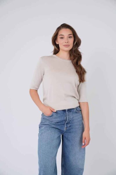 Est'seven | Top | Manuel Short Sleeve / Cream