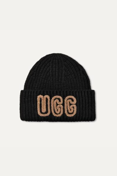 Ugg | Muts | Chunky Crafted Rib Beanie / Black