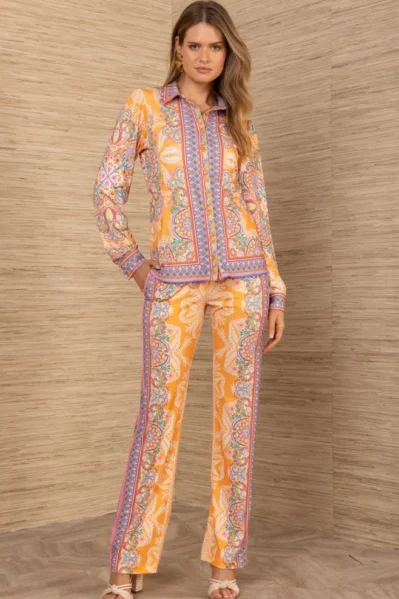 Hale Bob | Blouse | Tatiana Jersey Top / Orange