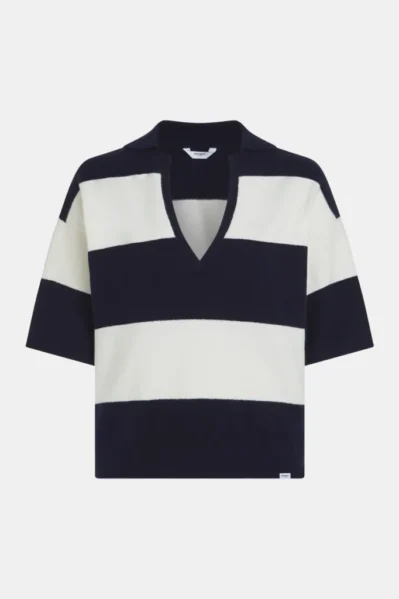 Penn&Ink | Trui | Jumper Stripe / Navy-Ecru