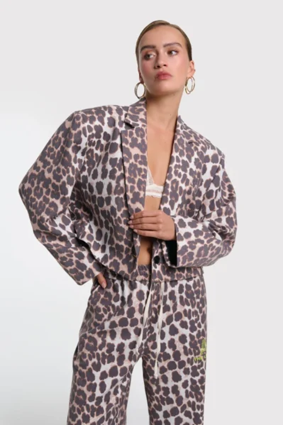 Alix The Label | Blazer | Animal Cropped Blazer / 601