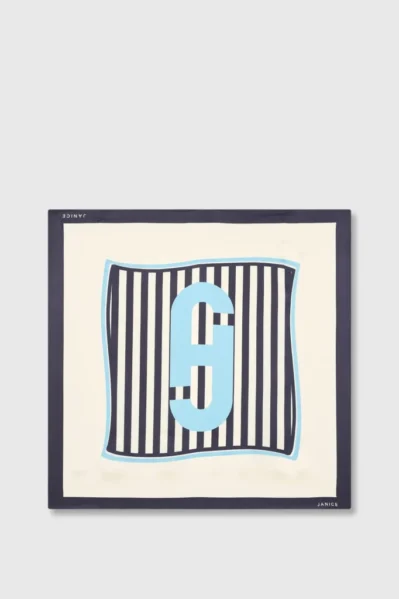 Janice | Sjaal | Effron / Blauw Gestreept