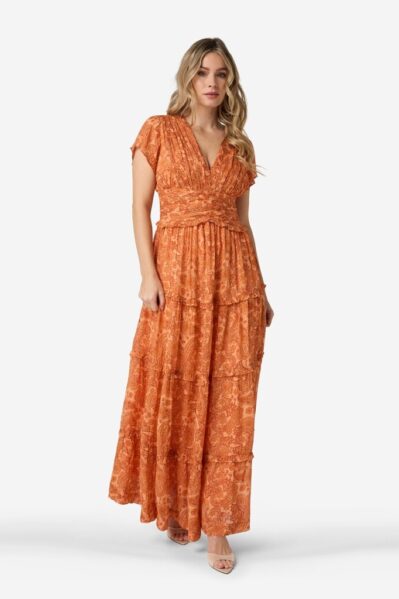 Ibana | Jurk | Daryn / Paisley Naranja