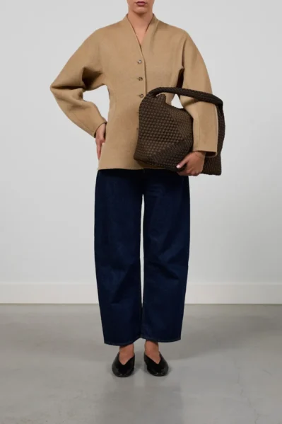 Marrea | Tas | Large / Espresso X Coco Coastal Check