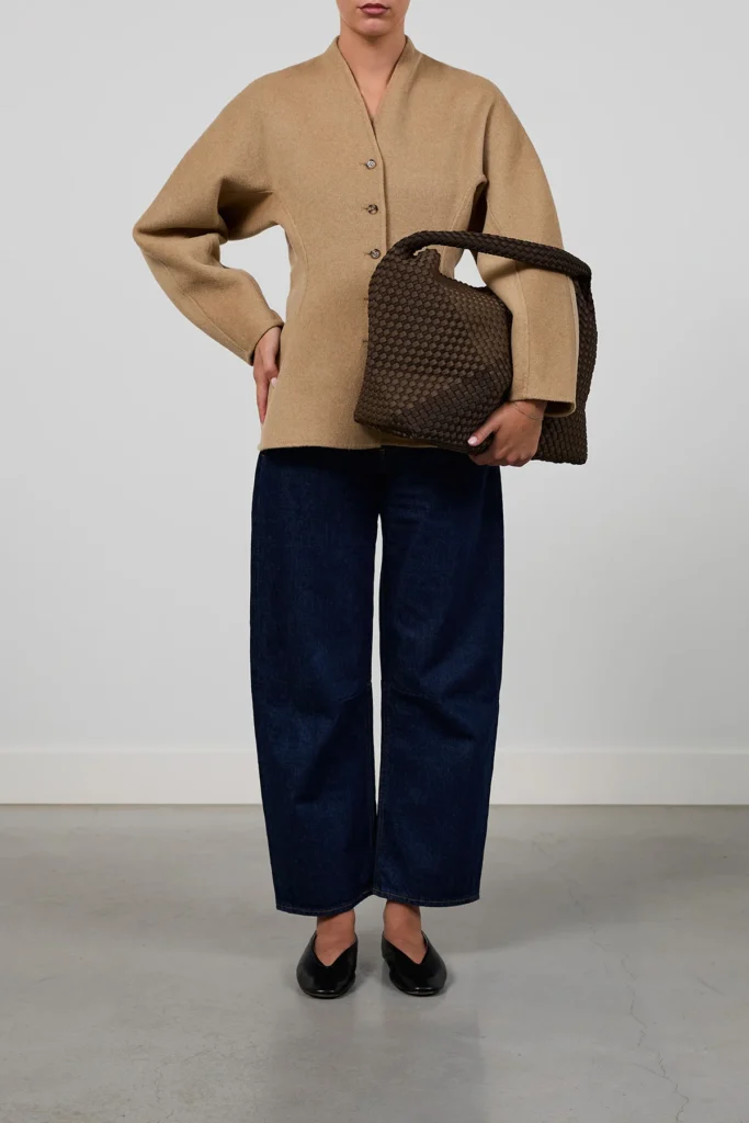 Marrea | Tas | Large / Espresso X Coco Coastal Check