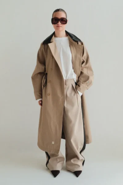 Blaze | Trenchcoat | Leather Trenchcoat / Beige