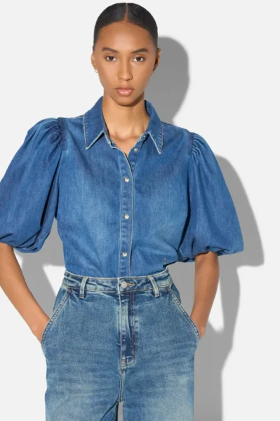 Janice | Blouse | Lars / Blauw